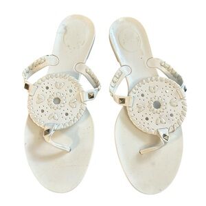 Jack Roger’s Collins Jelly Sandals Women's Size 8 White